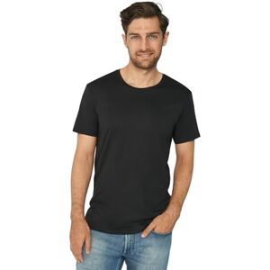 DANISH ENDURANCE T-Shirt en Coton Bio, Mélange Ultra Doux, Col V ou Rond, Manches Courtes, Homme, Col Rond Noir, XXL - Publicité