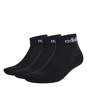 Adidas Mixte Calze Basse Think Linear Set Di 3 Socks, black/white, M EU - Publicité