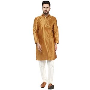 SKAVIJ Kurta Pyjama Robe de Soirée Festive Costume Homme (Marron, Small) - Publicité