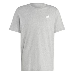 Adidas Essentials Single Jersey Embroidered Small Logo T-Shirt, Medium Grey Heather, XS Male Adult - Publicité
