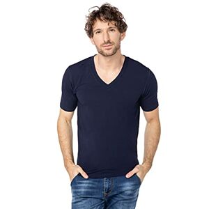e.VIP Marco 15505 T-Shirt en Coton et Modal pour Homme Produit Fabriqué dans l'UE et Certifié Oeko-Tex Standard 100 Bleu X-Large - Publicité