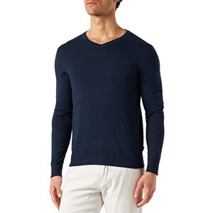 Jack & Jones Homme Knit V-neck JJEEMIL MAILLE COL V NOOS, Navy Blazer, M EU - Publicité