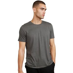 DANISH ENDURANCE T-Shirt en Coton Bio, Mélange Ultra Doux, Col V ou Rond, Manches Courtes, Homme, Col Rond Gris, XL - Publicité