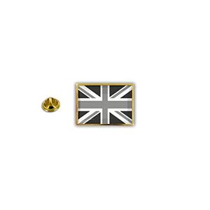 Akachafactory pins pin Badge pin's Metal epoxy Drapeau UK Royaume uni Anglais Noir - Publicité
