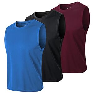 MEETYOO Homme T3 Vest, Bleu+Noir+Rouge, L EU - Publicité