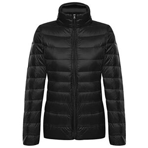 Peuignao Doudoune Legere Femme Hiver Chaud Veste Doudoune Légère Femme Grosse Parka Doudoune Duvet Matelassée Fine Cintrée Femme Grande Taille Manteau Doudoune Plume Matelassé Ultralight Oversize Noir 5XL - Publicité