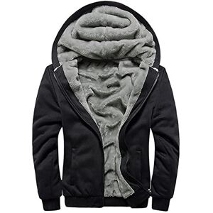 WZYYDS Veste Zippé À Capuche Doublée Polaire Homme Hiver Chaud Sweats Épaisse Manteaux Doux Pull Hiver Pas Cher Hoodie Blousons Sweat-Shirts Manches Longues Veste Travail De Sport - Publicité