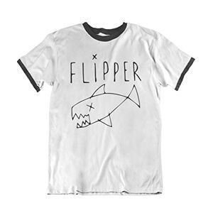AsWornBy Flipper As Seen on Kurt Cobain Mens Band Organic Cotton T-Shirt - Publicité