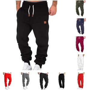 WoUnd Pantalon de Jogging Homme Cargo Sport Pantalons Ceinture élastique Pantalons de survêtement Plus la Taille Mode Training Pantalons avec Poches Pantalon de Travail Joggers Activewear Sweatpants - Publicité