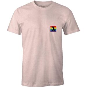 Disney « Flag Pride with Mickey »  T-Shirt Homme, Rose, Taille XXL - Publicité