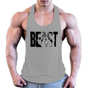Cabeen Débardeurs pour Hommes Musculation Bodybuilding Veste Haut T-Shirt sans Manches - Publicité