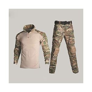 Homeilteds Tactique de camouflage costume vêtements Uniforme militaire Les hommes de l'Armée Vêtements Airsoft militaire Combat Shirt + Cargo Pantalons Genouillères Waistcoat ( Color : CP , Size : 3XL. ) - Publicité
