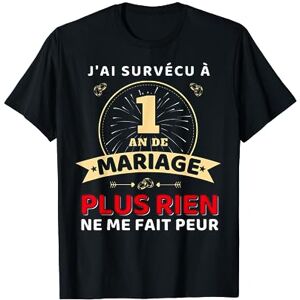 Noces De Coton 1 An De Mariage Cadeau 1 An De Mariage Noces De Coton Cadeau Mari 1er Anniversaire T-Shirt - Publicité