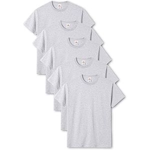 Fruit of the Loom Original T T-Shirt, Gris, S (Lot de 5) Homme - Publicité