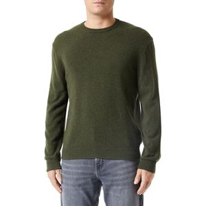United Colors of Benetton Homme Maille G/C M/L  Sweater, Vert Militaire 5a7, L - Publicité