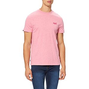 Superdry Vintage Logo EMB Tee T-Shirt, Mid Pink Grit, S Homme - Publicité