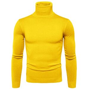 Générique Homme Pull Basique À Col Roulé Chaud Chic Et Tendance Tricot Hiver en Maille Col Montant Respirant Slim Chemise Outdoor Cyclisme Haut Thermique Col Roulé - Publicité