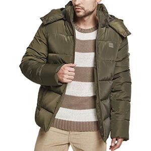 Urban Classics Homme Doudoune à Capuche Amovible Rembourrée pour Homme, Veste d'Hiver, Manteau Matelassé Chaud Hooded, Plumes synthétiques, Vert (Darkolive), XL - Publicité