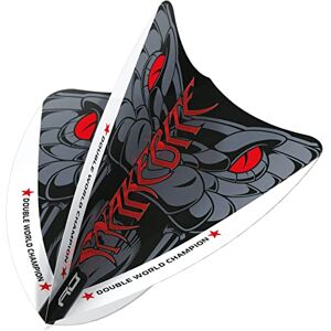 RED DRAGON Peter Wright Snakebite Hardcore Ionic Grey Snake Freestyle Vols de fléchettes 3 Ensembles par Paquet (9 Dart Flights in Total) - Publicité