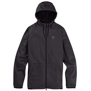 Burton Crown Weatherproof Full-Zip Fleece Sweat zippé á Capuche résistant á l´Eau Homme, Noir (True Black Heather), FR : M (Taille Fabricant : M) - Publicité