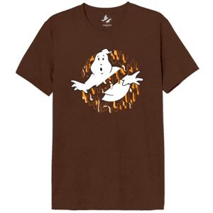 cotton division Ghostbusters « Ghost Buster – Dripping Logo »  T-Shirt Homme, Marron Melange, Taille S - Publicité