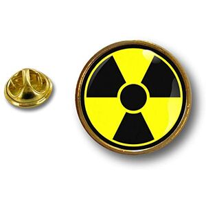 Akachafactory Akacha pins pin Badge pin's Metal Button Biohazard Symbol radioactif Radiation Danger - Publicité