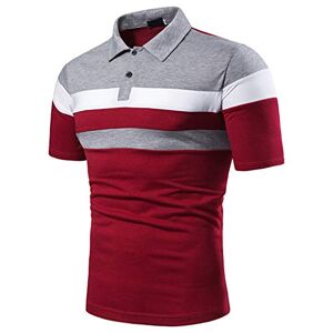 Generic Polo Hommes Manches Courtes Polos D'été Casual Polo de Golf Regular Fit Polo T-Shirt Business Polos d'été pour Hommes Manche Courte Top de Tennis Chemisier Trendy - Publicité