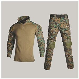 Homeilteds Tactique de Camouflage Costume vêtements Uniforme Militaire Les Hommes de l'Armée Vêtements Airsoft Militaire Combat Shirt + Cargo Pantalons Genouillères Waistcoat - Publicité