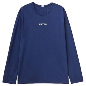 United Colors of Benetton T- Shirt M/L  Haut de Pijama, Bleu foncé 252, Large Hommes - Publicité