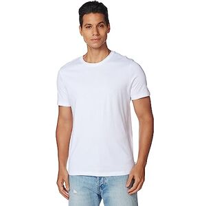 Jack & Jones Basic Tee SS O-Neck JJEORGANIC T-Shirt Basique à col Rond Noos, Blanc-Détails : Slim, XS Hommes - Publicité