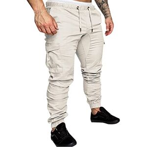 TOFOTL Pantalon Lin Homme Cordon avec Poche Couleur Uni Tenue Sport Funky Coupe Droite Sarouel Chantier Doux Jogging Homme Sport Marque Pantalon Ete Fête des pères Jogging Homme Pas Cher Blanche M - Publicité