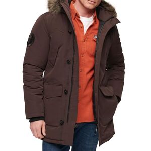 Superdry Everest Faux Fourrure Hooded Parka Veste, Marron foncé, L Homme - Publicité