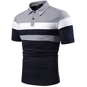 Generic Polo Hommes Manches Courtes Polos D'été Casual Polo de Golf Regular Fit Polo T-Shirt Business Polos d'été pour Hommes Manche Courte Top de Tennis Chemisier Trendy - Publicité