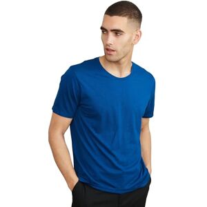 DANISH ENDURANCE T-Shirt en Coton Bio, Mélange Ultra Doux, Col V ou Rond, Manches Courtes, Homme, Col Rond Bleu, M - Publicité