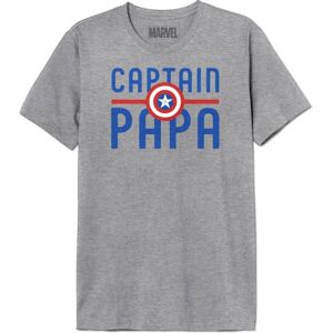 Marvel « Captain America Hero Rogers »  T-Shirt Homme, Gris Melange, Taille S - Publicité