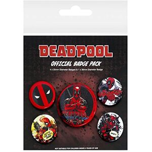 Marvel Pyramid International Deadpool Pack Badge, Multicolore, 10 x 12,5 x 1,3 cm - Publicité