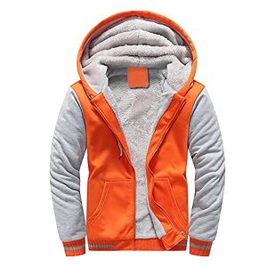 WZYYDS Veste Zippé À Capuche Doublée Polaire Homme Hiver Chaud Sweats Épaisse Manteaux Doux Pull Hiver Pas Cher Hoodie Blousons Sweat-Shirts Manches Longues Veste Travail De Sport - Publicité