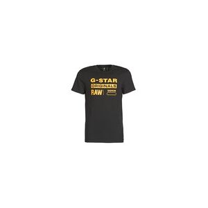 T-shirt G-Star Raw COMPACT JERSEY O Noir EU L,EU XS hommes - Publicité