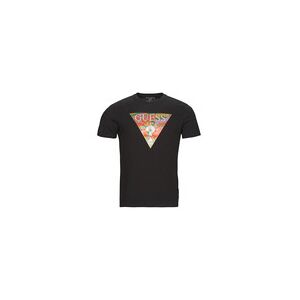 T-shirt Guess SS BSC ABSTRACT TRI LOGO TEE Noir EU XXL,EU S,EU M,EU L,EU XL,EU XS hommes