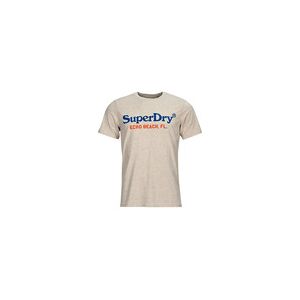 T-shirt Superdry VENUE DUO LOGO T SHIRT Beige EU S,EU M,EU L,EU XL hommes - Publicité