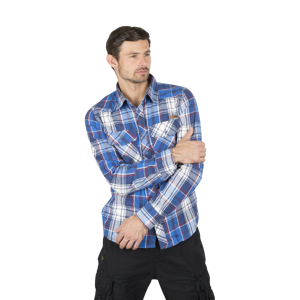 Brandit Chemise Brandit Checkshirt Bleu Marine -