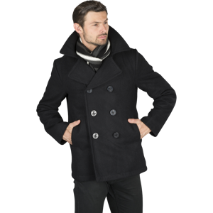 Veste Brandit Pea Coat Noire - - Publicité