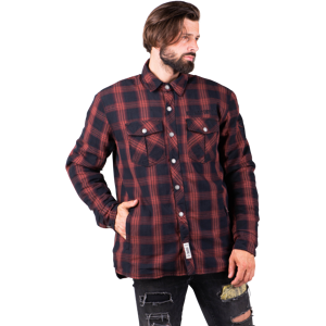 Chemise Moto West Coast Choppers Austin Rouge-Noir - - Publicité