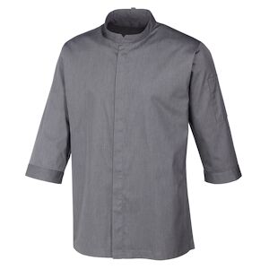 Metro PROFESSIONAL Veste de cuisine homme Look Jeans gris T.S - Publicité