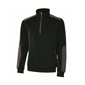 U-Power - Sweat-shirt noir semi zippé CUSHY Noir Taille SS