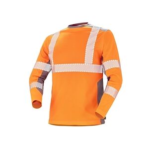 Tee Cepovett - Tee-Shirt manches longues Fluo Safe Orange / Gris Taille SS