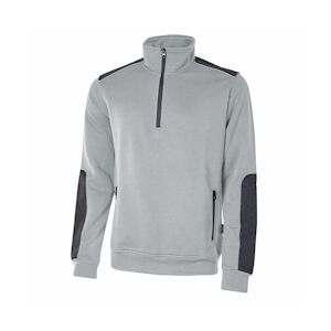 U-Power - Sweat-shirt gris clair semi zippé CUSHY Gris Foncé Taille MM