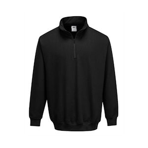 Portwest - Sweat-shirt col zippé SORRENTO Noir Taille LL