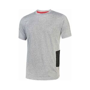 U-Power - Tee-shirt manches courtes gris clair Slim ROAD Gris Clair Taille 3XLXXXL