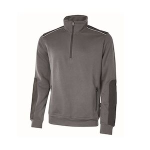U-Power - Sweat-shirt gris foncé semi zippé CUSHY Gris Foncé Taille 3XLXXXL